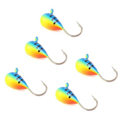 China Wholesale Tungsten Ice 0.25g 0.5g 1g 2g 2.5g 3g 4.4g 18# 16# 14# 12# 10# 8# Hook Fishing Jig Head for sale