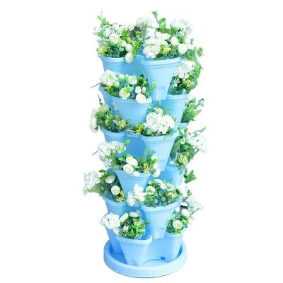 China American Style Vertical Planter Set Top Bottom Self Watering Rows Grow Fresh Herbs in Smart Kitchen or Patio Planting Pots for sale