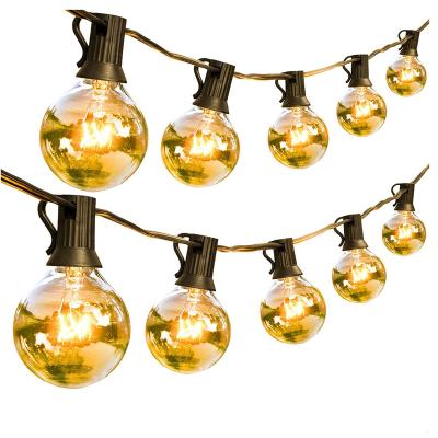 China Outdoor Powered String Lights, Commercial Grade Waterproof Patio Lights 27 ft. Edison Bulbs, Shatterproof Solar LED String Light ONM013 for sale