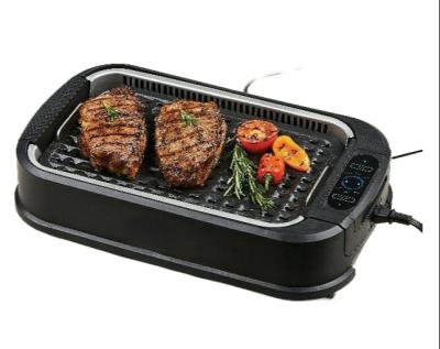 China Non-stick Height Adjustable Smokeless Grill Heat Control Indoor Indoor Grill With Lid Portable Outdoor BBQ Grill Electric Grills for sale