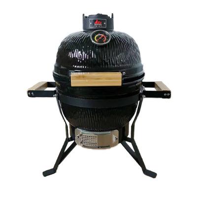 China Oven Charcoal BBQ Grill Ceramic Barbecue Multifunctional Charcoal Grill Smoker BBQ Portable Ceramic Grill Cart Outdoor for sale