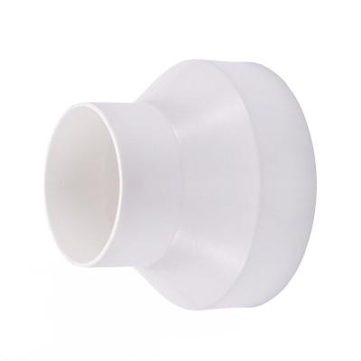 China Microwave ABS exhaust pipe Reducer adapter 110 to75 / 150 to110 / 200 to150 Ventilation Ducting Connector Variable Diameter Pipe Fittings for sale