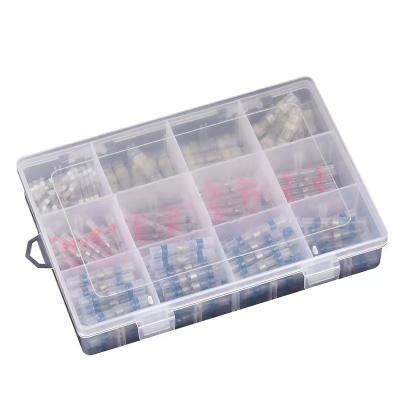 China Soldering connectors 200Pack Mixed Heat Shrink Connect Terminals Waterproof Solder Sleeve Tube Electrical Wire Insulated Splice Connectors Kit for sale