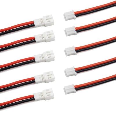 China Automobile Micro Jst Ph2.0 2pin Connector Plug Male Female Silicone Cable Wire Harness 100mm 24awg for sale