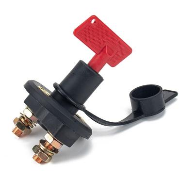 China ABS copper OEM 12V 24V 200A Car Battery Disconnect Switch Kill Cut Off Switch Isolator with Waterproof Dust Cover for sale