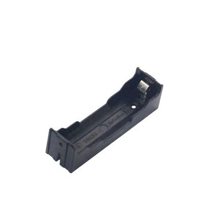 China Polypropylene 3.7v Lithium 18650 Battery Holder Case With Pins 1 Cell Battery Box for sale