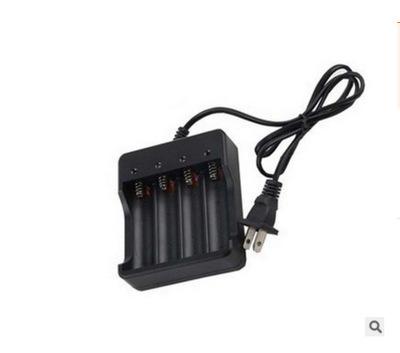 China 18650 Charger 4 Slots 18650 Lithium Battery Charger 4 Slots 3.7V4.2V With Wire Quad Charger With Us Standard Double slot for sale