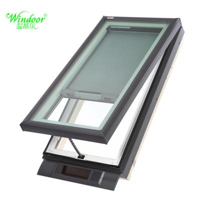 China Aluminum Folding Screen Skylight Windows For Large House Roof Fixed Skylight House Skylight Windows for sale