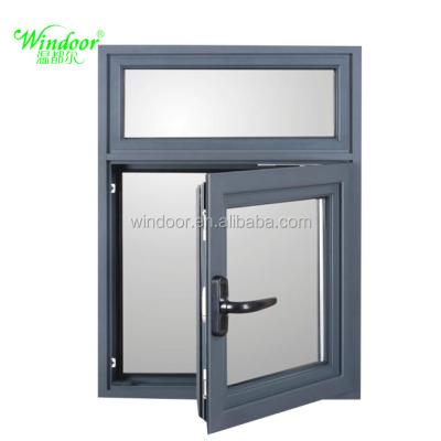 China Sliding pictures aluminum window and door, double glazing door and aluminum window with iron grill simple design windows for sale