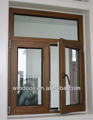 China Germany Style Aluminum Wooden Swing Windows for sale