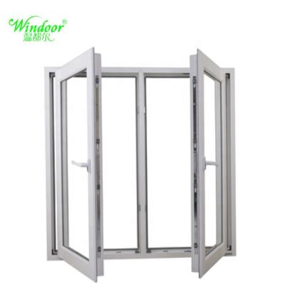 China Popular White Color Powder Coated Folding Container House Screen Construction Window Factory Design Aluminum Window for sale