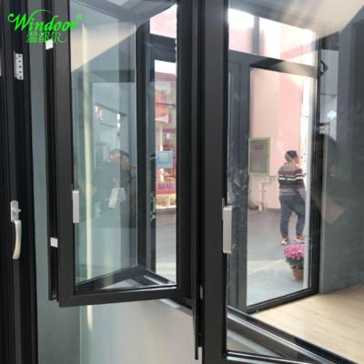 China Folding Screen Standard Double Glazed Windows Energy Efficient Pictures Of Aluminum Windows for sale