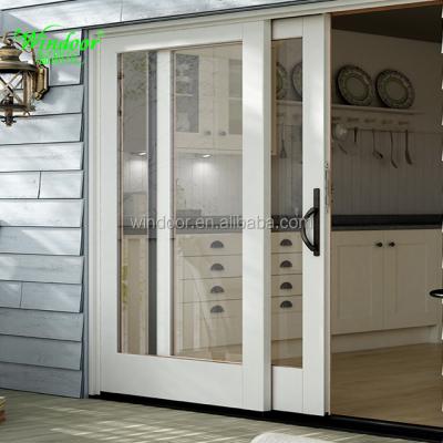 China Swing Two Pane French Interior Door With French Door Lock Security System PVC Interior Glass Doors for sale