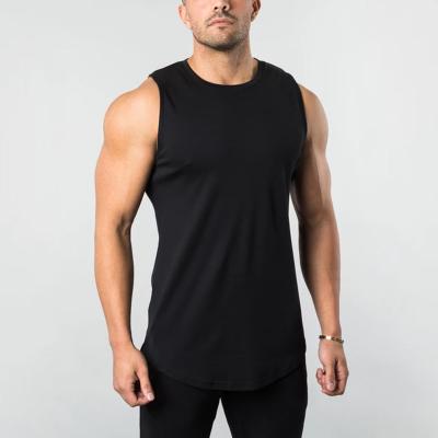 China New Slim Fit Soft Custom Men's Wicking Workout Sweaty Tank Tops Sportswear Stretch Casual Gym Wear Anti-UV for sale