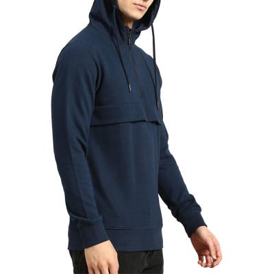 China Antibacterial Half-Zip Sweater Oversized Knitting Sweatsuit Men's Jogger Wear Quality Sweatshirt Breathable Hoodie Vendor for sale