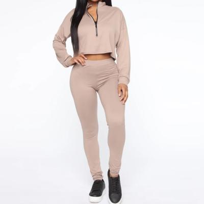 China Custom Made Two Piece Women Autumn Oversized Jogging Suits Winter Cotton Tracksuit Women QUICK DRY Tracksuit for sale