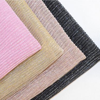 China Breathable Wholesale Metallic Jersey Fabric Stretch Stripe Lurex Knitted Fabric Stretch Lurex Stripe Metallic Stripe Crepe Tulle Fabric for sale