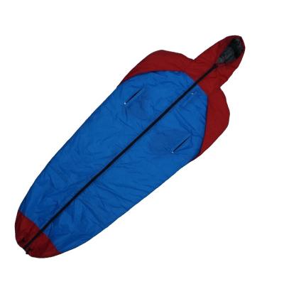 China High Quality Blue Red Color Contrast Waterproof Mummy Sleeping Bag For Traveling Hiking Camping for sale