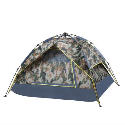 China Straight Tether Type 2021 High Quality 4 Person Automatic Folding Camping Outdoor Picnic Tents Waterproof Teepee for sale