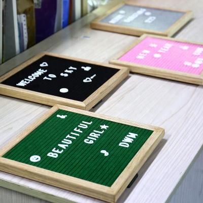 China Europe Hot Sale Modern Colorful Wooden Felt Letter Replaceable Message Board for sale