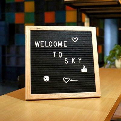 China Europe 2022 hot sale high quality all black felt letter board vintage design felt letter board for sale