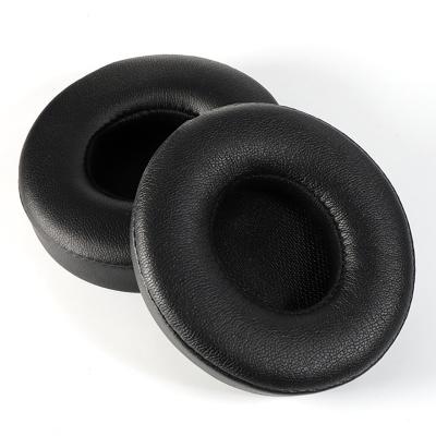 China Earphone For Solo 2 Earphone Replacement Soft PU Leather Foam Comfortable EarPads Beaten Cushions Miss Round On-ear Earphone for sale