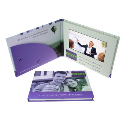 China Recordable Europe Birthday LCD Player Digital Video Card The Video Booklet Video Book With Touch Screen for sale