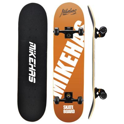 China Factory Direct Sales 95A PU Adult Wheel 7 Layers Maple Complete Skateboard Chinese Professional Dual Balance Skateboard for sale