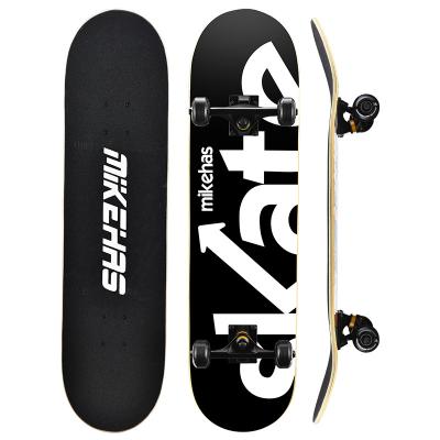 China Adult Easy To Use 31x8 Inch 95A PU Wheel Skateboard Professional Customized Dual Rocker Complete Skateboard for sale