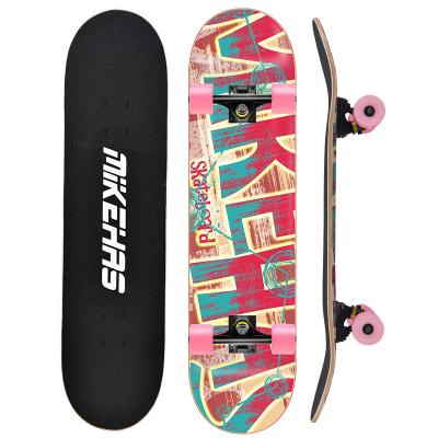 China High Rigidity 83A PU Wheel 31x8inch Youth Skateboard Cheap Empty Skateboard Deck For Adults Complete Skateboard for sale