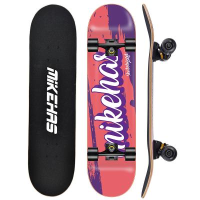 China High Cost Performance 83A PU Wheel Complete Custom Youth Cruiser Skateboard For Beginners Empty Deck Skateboard for sale