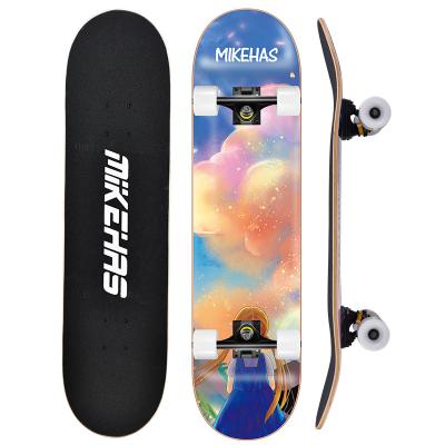 China Youth High Productivity 7 Layers Chinese Skateboard Maple Outboard Surfboard 31 Inch For Beginners Pick Up Skateboard Free Shipping for sale