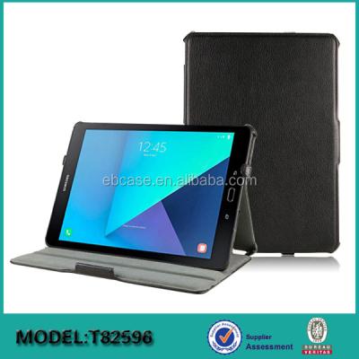 China Leather Protective Tablet Case For Samsung Galaxy Tab S3 9.7 , Hot Pressed Stand Case For galaxy tab s3 for sale