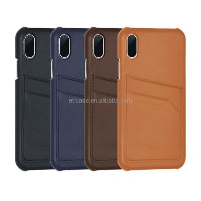 China Leather Popular Useful Mobile Card Holder Cell Phone Case Cover For Apple iPhone X for sale