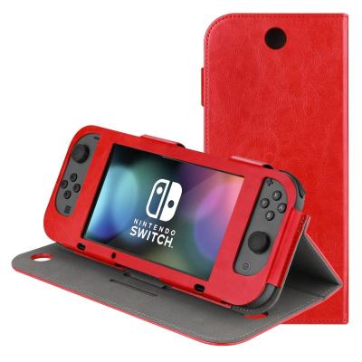 China Newest Fashinable Slim Leather PU Cover Device Case For Nintendo Switch for sale