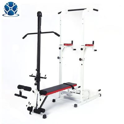 China Exercise Performance Adjustable Extreme Power Tower With Sit Up Bench 183*110*220CM for sale