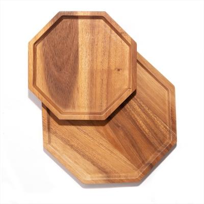 China BAMBOO wooden serving star Anise Tray for fruits and vegetables and delicatessen set of two for sale