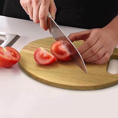 China Good Quality 01 Viable Chopper Bamboo Oval Circle Chopping Board Wood Square Chopping Board Low Price for sale