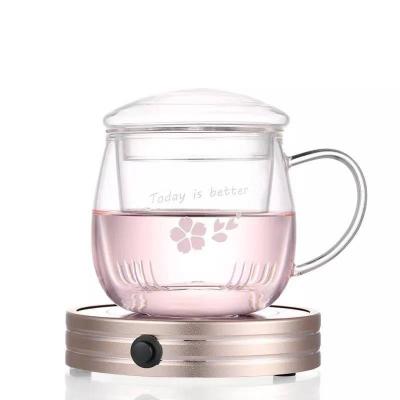 China 400ml 13.5oz Reasonable Prices Viable Sensitive Modeling Mouth Tea Blowing Heat Resistant Glass Mug With Infuser for sale