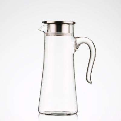 China Bargain Price Factory Sustainable Heat Resist Glass Jug / Cold Borosilicate Hot Water Pitcher for sale