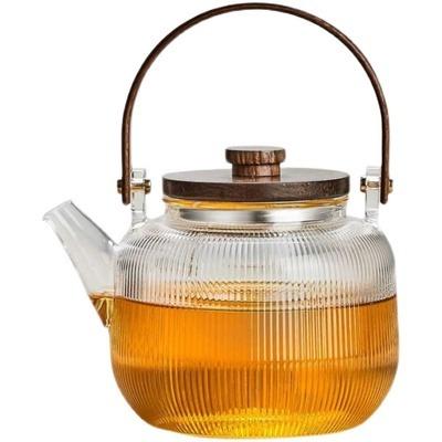 China Sustainable Wholesale Custom Borosilicate Glass Teapot for sale