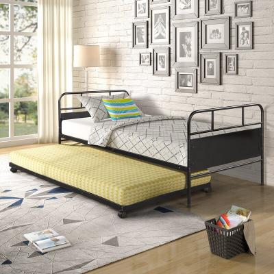 China Industrial Hot Iron Furniture Bedroom Vendor Sofa Bed Pipe Kids Sofa Single Metal Steel Daybed Double for sale