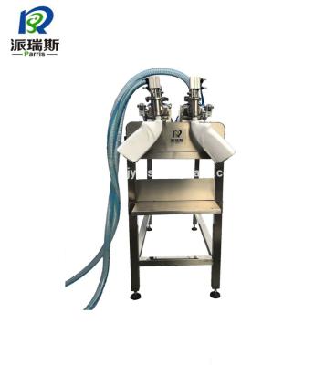 China High Quality Semi-automatic Beverage Double Head 1000ml Piston Filling Machine for sale