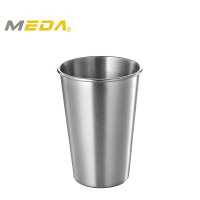 China 2022 Hot Sales Business Premium 16oz Stainless Steel Beer Pint Stack Able Pint Glasses True Cold Brew for sale