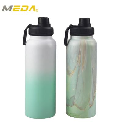 China Sustainable Factory Stainless Steel Wide Mouth Sport Single Wall Bottle With Handle for sale