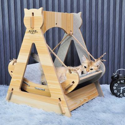 China E1 Standard OSB Sustainable Sustainable Luxury Eco-Friendly Cradle Cat Swing Chair Wooden Bed for sale