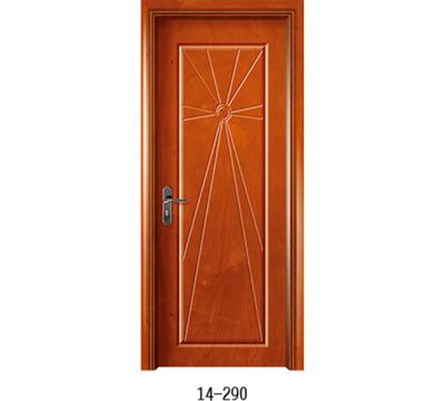 China Hot Sale Interior Solid Teak MDF Simple Design Price Waterproof Cheap Room Wooden Door With Bedroom Door Designs Pictures for sale