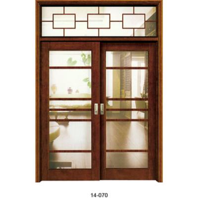 China 2021 Modern Solid Red Wood Archaistic Exterior Main Entry Double Doors Of Luxury Villas for sale