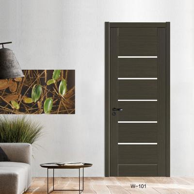 China Customized Waterproof Modern Waterproof Interior Doors Cheap Price PVC Wooden Door for sale