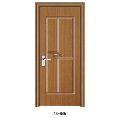 China Modern Chinese Custom Hotel Apartment Room Interior Morden Manufacturers PVC Veneer Solid Wood Room Doors For Israel for sale